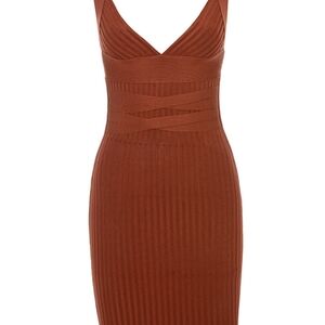 House of CB Rust Midi Dress